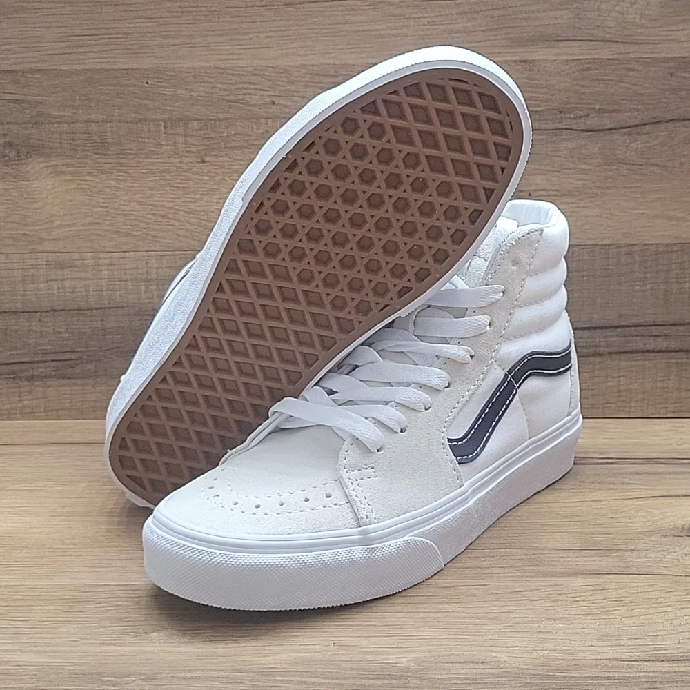 Van's SK8-Hi Brand new in the box no lid authentic uper textile and leather .